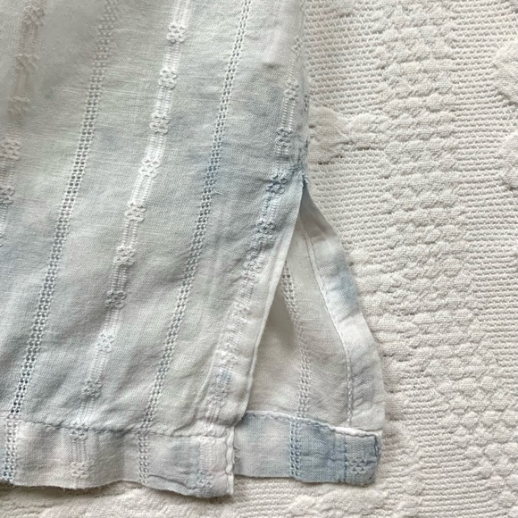 Erica Wilson Nantucket Jaja Ruffle Top blue tie dye - Picture 12 of 15